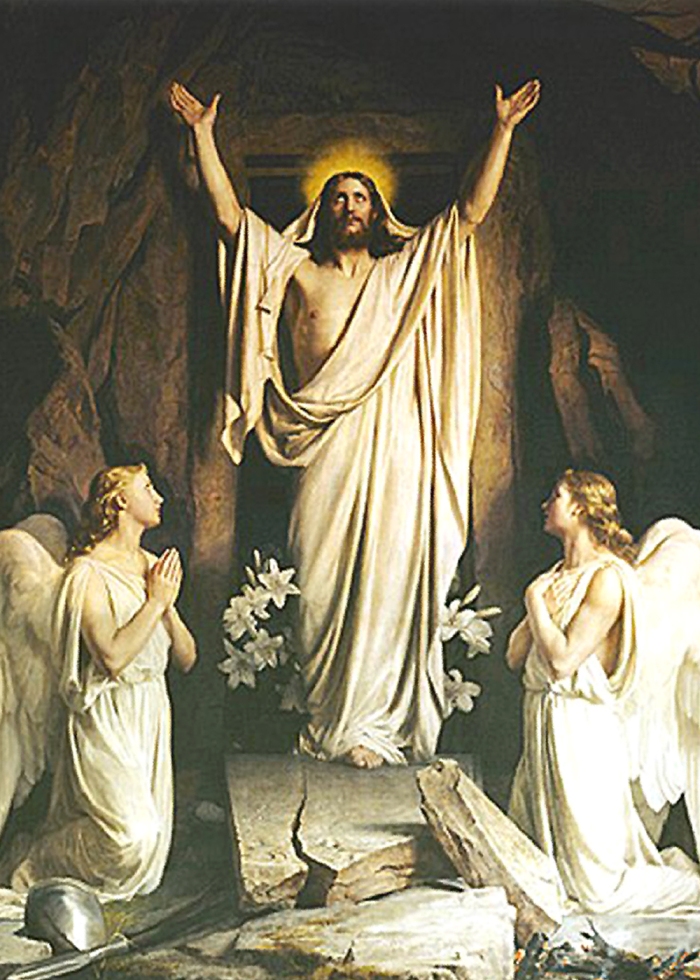 "The Resurrection" by Carl Heinrich Bloch (1834-1890) Public Domain